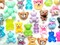 Cute Bears Charm & Pendant Grab Bag Mix, 20 Assorted Kawaii Teddy Bears, Adorabilities